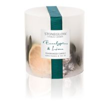 Stoneglow Seasonal Collection - Eucalyptus & Lime - Fat Pillar